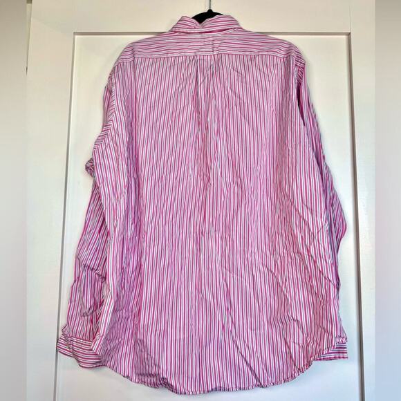 Ralph Lauren Classic Fit Pink Button Down Shirt Size XL 17 1/2 - Picture 5 of 6